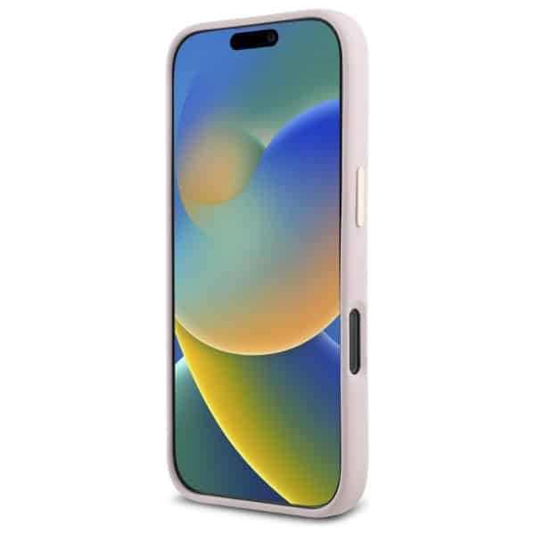 Guess Silicone Logo Strass 4G - θήκη για Apple iPhone 16 Pro - Ροζ - Image 5