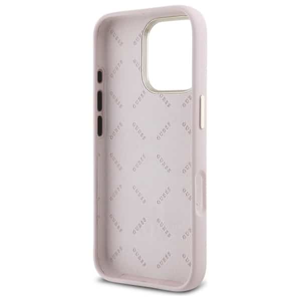 Guess Silicone Logo Strass 4G - θήκη για Apple iPhone 16 Pro - Ροζ - Image 7