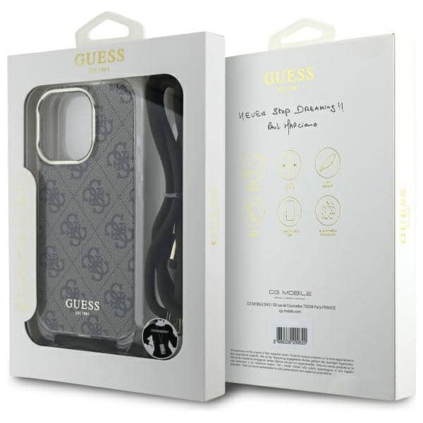 Guess Crossbody Cord 4G Print - θήκη για Apple iPhone 16 Pro - Πολύχρωμο - Image 7