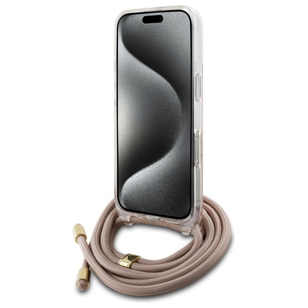 Guess Crossbody Cord 4G - θήκη για Apple iPhone 16 - Ροζ - Image 4