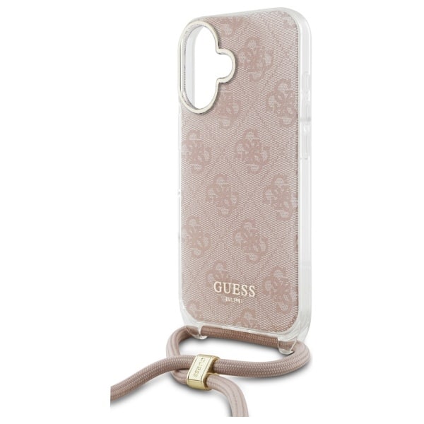 Guess Crossbody Cord 4G - θήκη για Apple iPhone 16 - Ροζ - Image 5