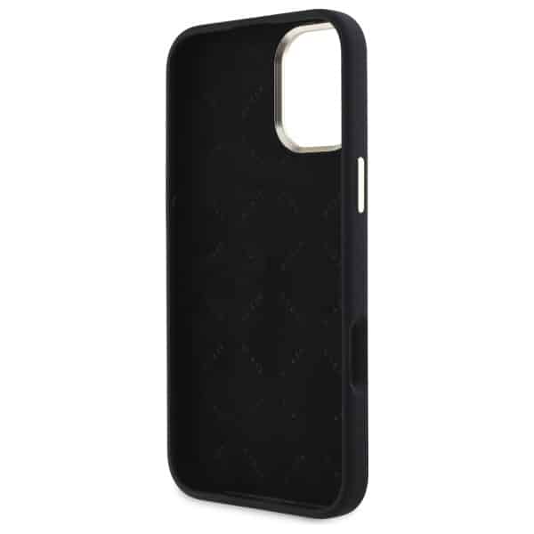 Guess Silicone Logo Strass 4G - θήκη για Apple iPhone 16 - Μαύρο - Image 7
