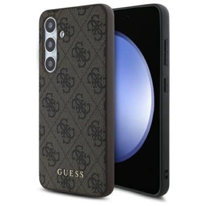 Guess 4G Metal Gold Logo - θήκη για Samsung Galaxy S24 FE - Καφέ
