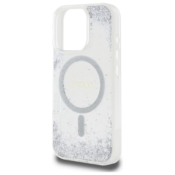 Guess Resin Gradient Glitter MagSafe - θήκη για Apple iPhone 16 Pro - Διάφανο - Image 6