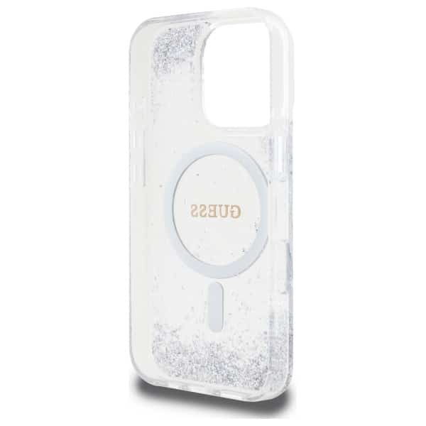 Guess Resin Gradient Glitter MagSafe - θήκη για Apple iPhone 16 Pro - Διάφανο - Image 7