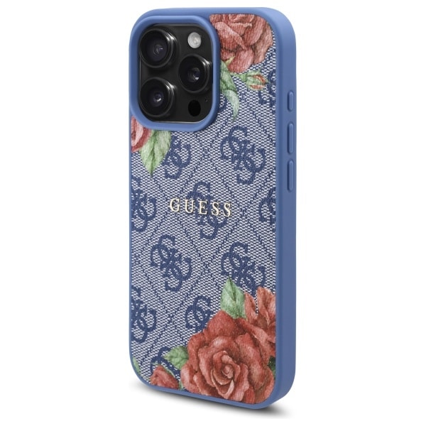 Guess 4G Flowers - θήκη για Apple iPhone 16 Pro Max - Μπλε - Image 2