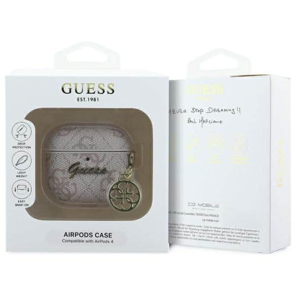 Guess GUA4G4GSMP AirPods 4 cover ροζ/pink 4G Charm Collection - Image 3