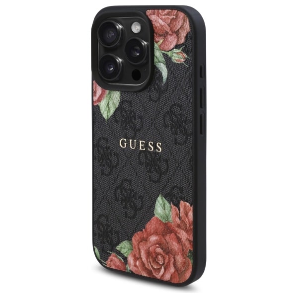 Guess 4G Flowers Print - θήκη για Apple iPhone 16 Pro Max - Μαύρο - Image 2