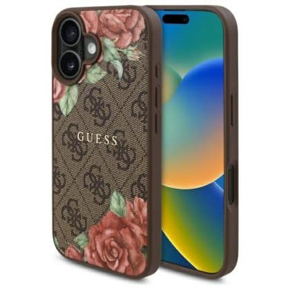 Guess Flowers Print - θήκη για Apple iPhone 16 - Πολύχρωμο