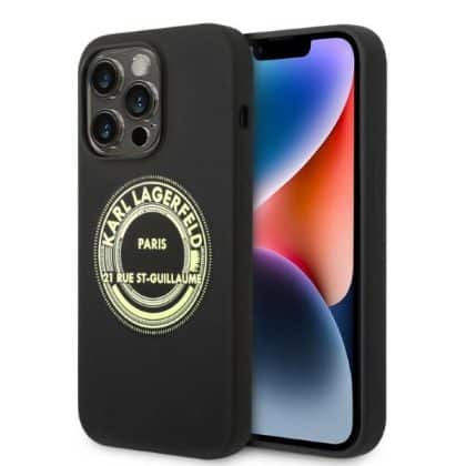 Karl Lagerfeld Silicone RSG - θήκη για Apple iPhone 14 Pro - Μαύρο