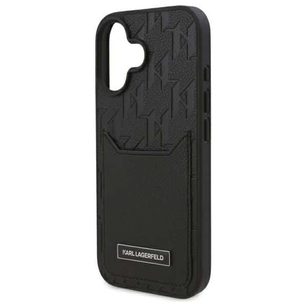 Karl Lagerfeld Cardslots Monogram - θήκη για Apple iPhone 16 - Μαύρο - Image 6