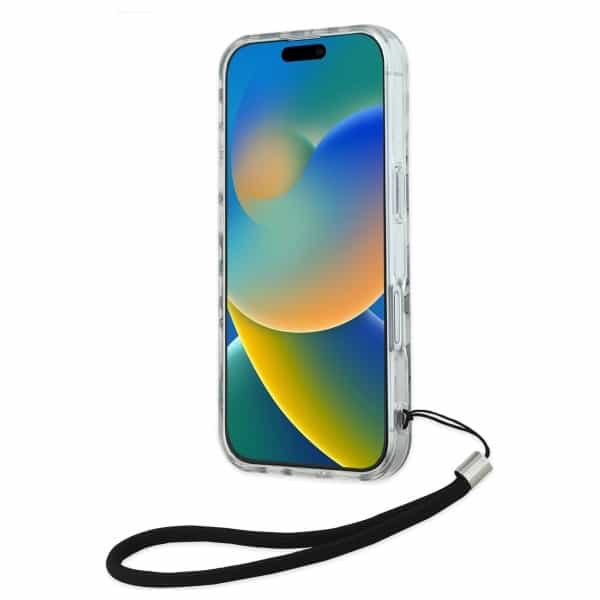 Karl Lagerfeld IML Zebra Pattern & Cord - θήκη για Apple iPhone 16 - Μαύρο - Image 4