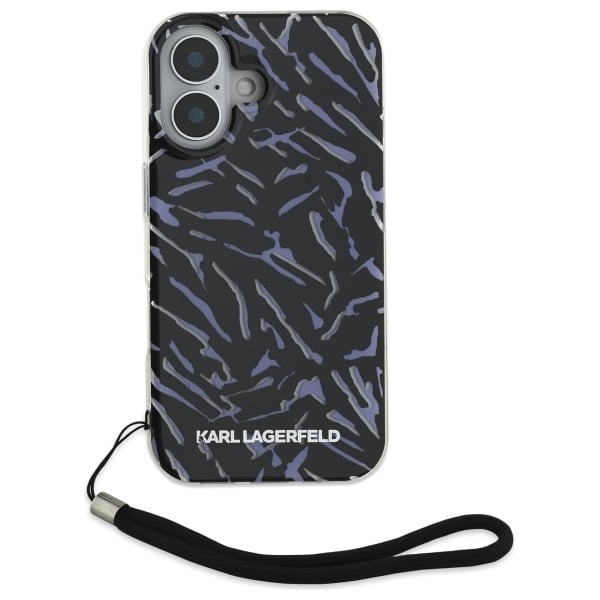 Karl Lagerfeld Zebra With Cord - θήκη για Apple iPhone 16 Plus - Μωβ - Image 2