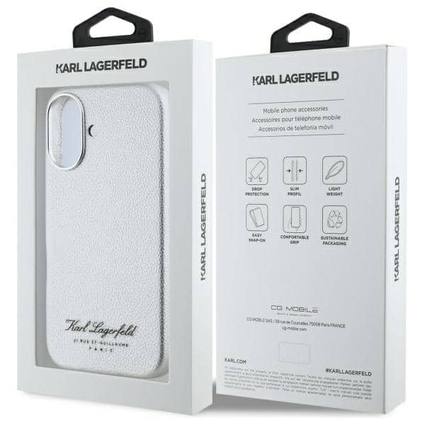 Karl Lagerfeld Hotel RSG - θήκη για Apple iPhone 16 - Γκρι - Image 8