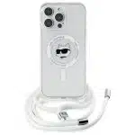 Karl Lagerfeld IML Choupette Head & Cord Magsafe - Apple iPhone 16 Pro - Διάφανο - Image 2