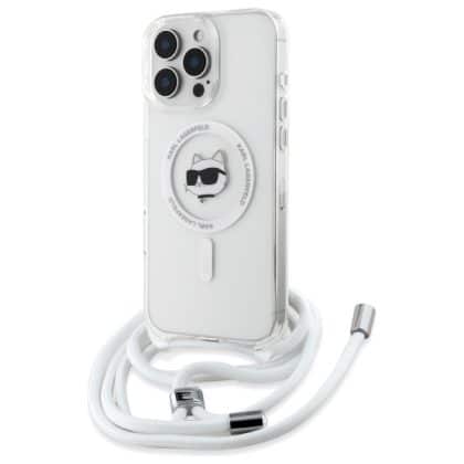 Karl Lagerfeld IML Choupette Head & Cord Magsafe - θήκη για Apple iPhone 16 Pro Max - Διάφανο