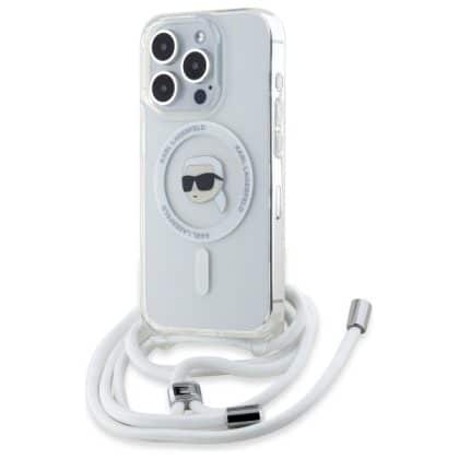 Karl Lagerfeld Crossbody IML Karl Head MagSafe - θήκη για Apple iPhone 16 Pro Max - Διάφανο