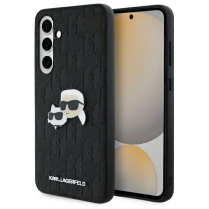 Karl Lagerfeld Monogram Karl&Chaoupette Head Pin - θήκη για Samsung Galaxy S24 FE S721 - Μαύρο