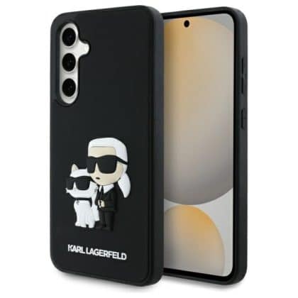 Karl Lagerfeld 3D Rubber Karl&Choupette - θήκη για Samsung Galaxy S24 FE - Μαύρο