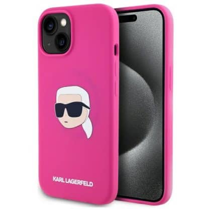 Karl Lagerfeld Silicone Karl Head Print Magsafe - θήκη για Apple iPhone 15 - Πολύχρωμο