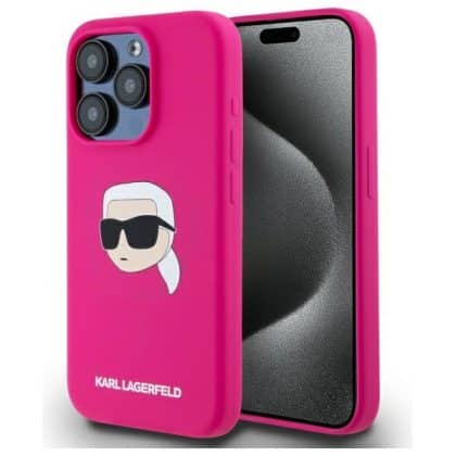 Karl Lagerfeld Silicone Karl Head Print Magsafe - θήκη για Apple iPhone 15 Pro - Πολύχρωμο