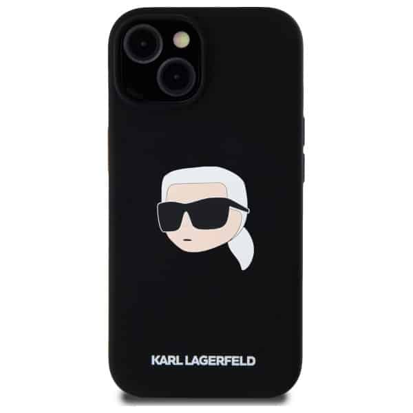Karl Lagerfeld Silicone Karl Head Print Magsafe - θήκη για Apple iPhone 15 - Μαύρο - Image 3