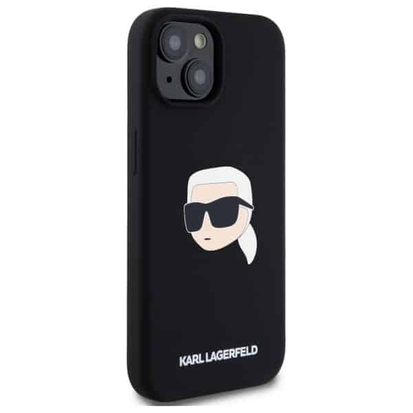 Karl Lagerfeld Silicone Karl Head Print Magsafe - θήκη για Apple iPhone 15 - Μαύρο - Image 4