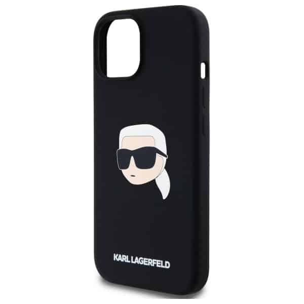 Karl Lagerfeld Silicone Karl Head Print Magsafe - θήκη για Apple iPhone 15 - Μαύρο - Image 6