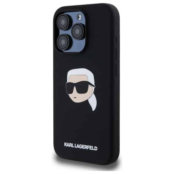 Karl Lagerfeld Silicone Karl Head Print Magsafe - θήκη για Apple iPhone 15 Pro - Μαύρο - Image 2
