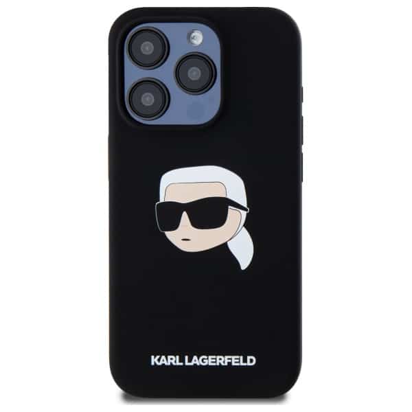 Karl Lagerfeld Silicone Karl Head Print Magsafe - θήκη για Apple iPhone 15 Pro - Μαύρο - Image 3
