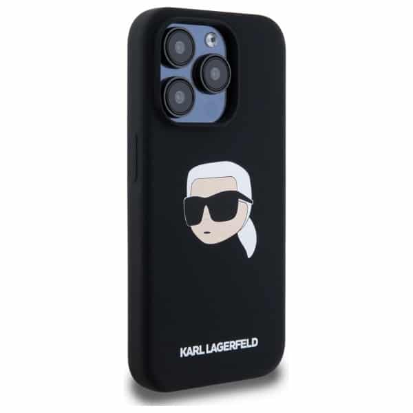 Karl Lagerfeld Silicone Karl Head Print Magsafe - θήκη για Apple iPhone 15 Pro - Μαύρο - Image 4
