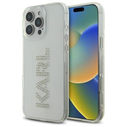 Karl Lagerfeld IML Rhinestones Logo - θήκη για Apple iPhone 16 Pro Max - Διάφανο