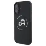 Karl Lagerfeld Silicone Karl&Choupette Heads MagSafe - θήκη για Apple iPhone 16 - Μαύρο - Image 2