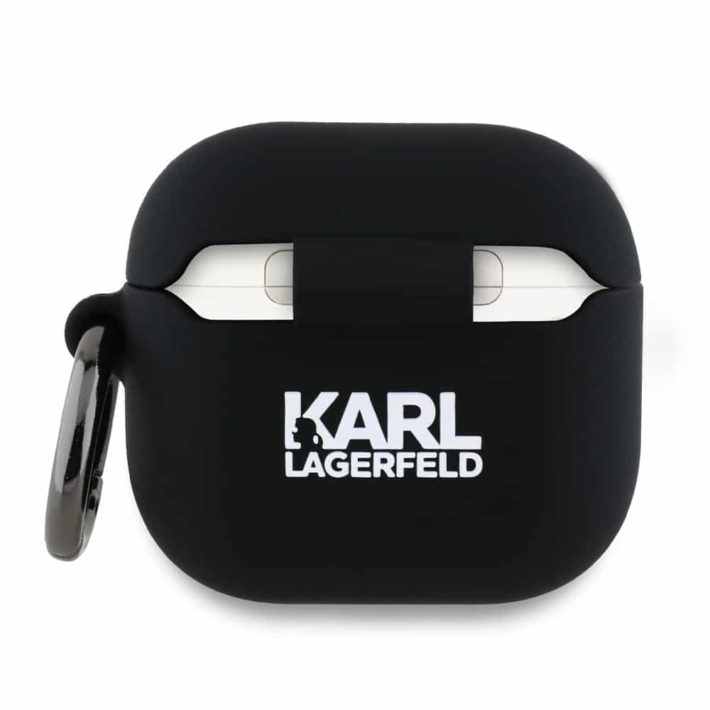 Karl Lagerfeld KLA4RUNCHK AirPods 4 θήκη σιλικόνης Choupette 3D μαύρη/black - Image 2