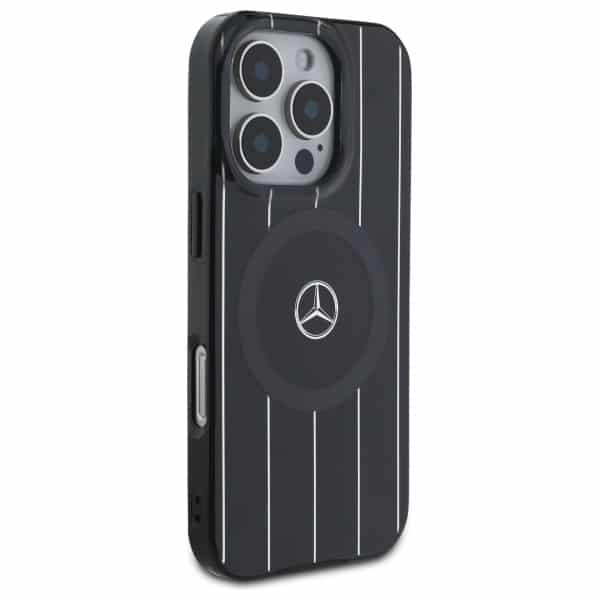 Mercedes Double Layer Crossed Lines MagSafe - θήκη για Apple iPhone 16 Pro - Μαύρο - Image 4