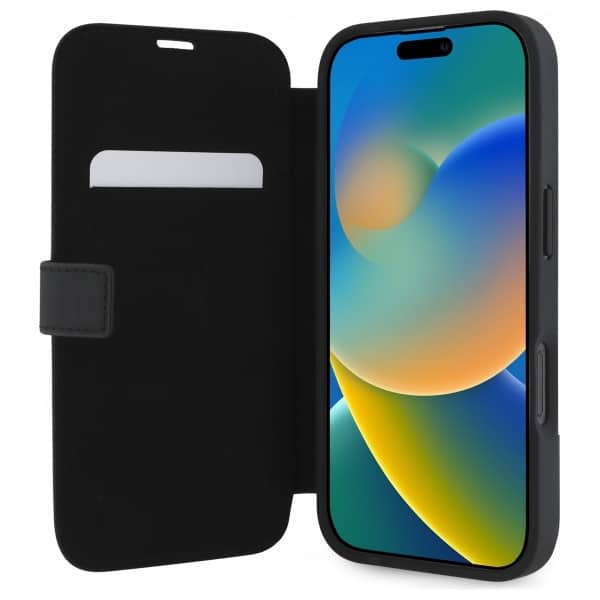 Mercedes Bookcase MB Waves Leather - θήκη για Apple iPhone 16 Pro Max - Μαύρο - Image 5