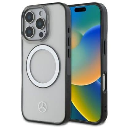 Mercedes Printed logo MagSafe - θήκη για Apple iPhone 16 Pro - Διάφανο