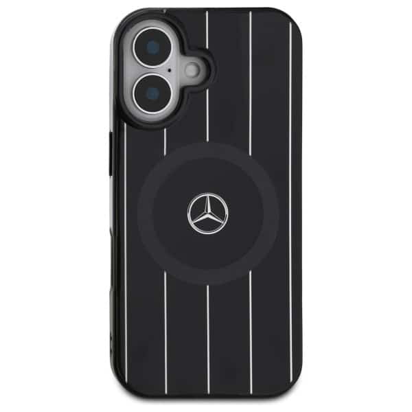 Mercedes Double Layer Crossed Lines MagSafe - θήκη για Apple iPhone 16 - Μαύρο - Image 3