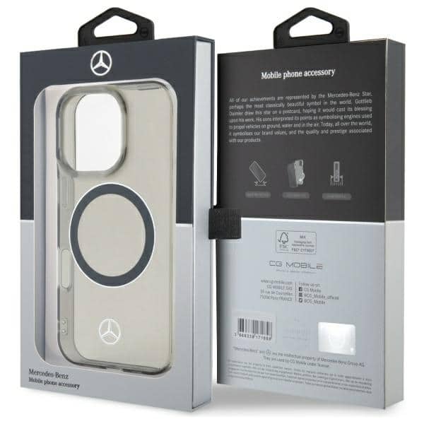 Mercedes Silver Ring MagSafe - θήκη για Apple iPhone 16 Pro Max - Μαύρο - Image 8