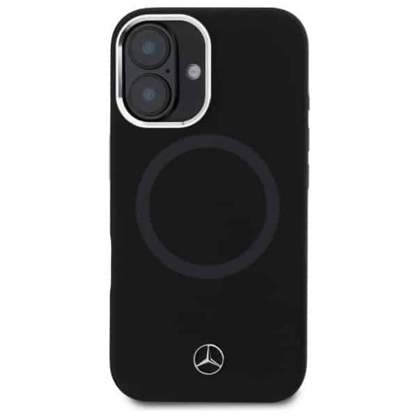 Mercedes Silicone Tonal Logo MagSafe - θήκη για Apple iPhone 16 - Μαύρο - Image 3