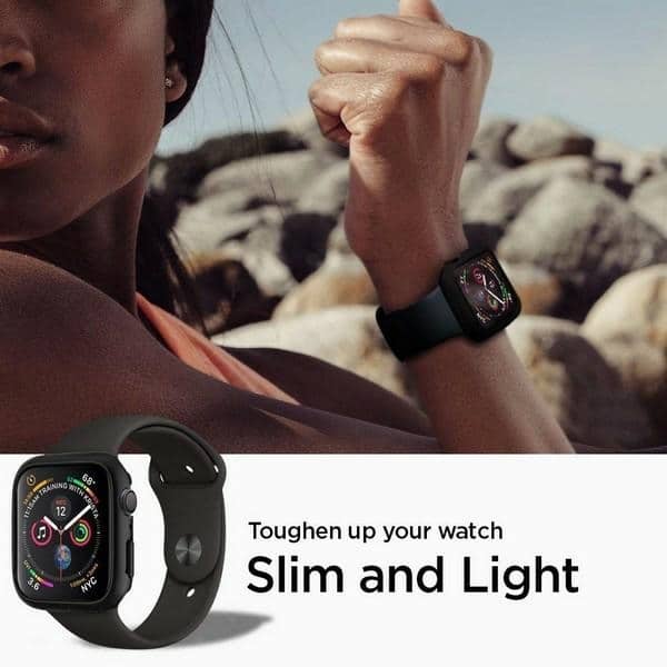 Spigen Thin Fit Apple Watch 4/5/6/7/SE 44/45mm μαύρο - Image 7