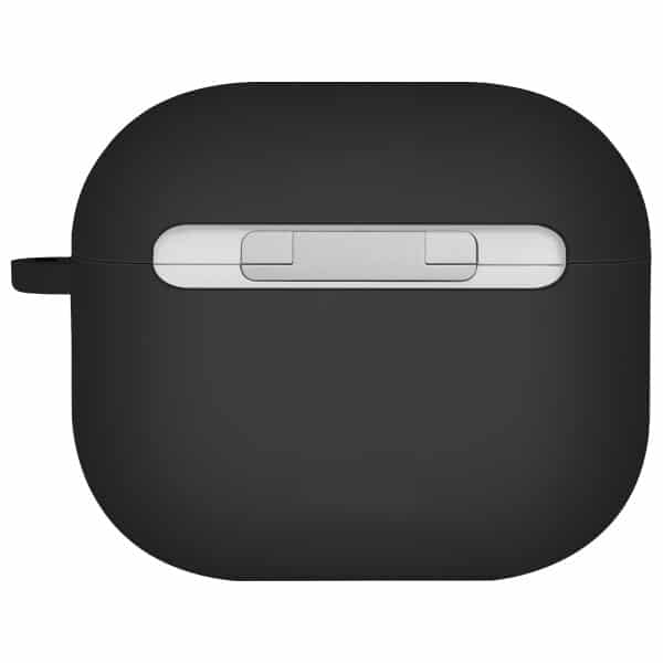 UNIQ θήκη Nexo AirPods 4 + Ear Hooks σιλικόνη μαύρη/black - Image 2