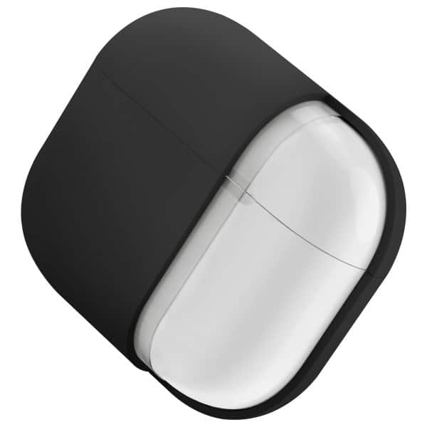 UNIQ θήκη Nexo AirPods 4 + Ear Hooks σιλικόνη μαύρη/black - Image 5