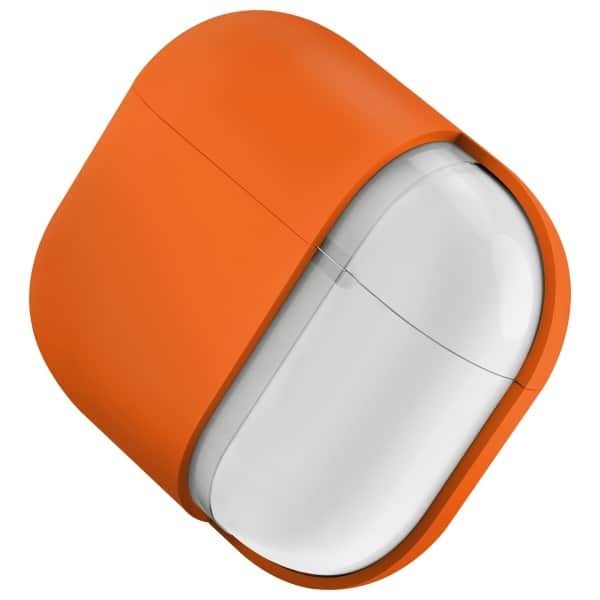 UNIQ θήκη Nexo AirPods 4 + Ear Hooks σιλικόνης πορτοκαλί/volt orange - Image 5