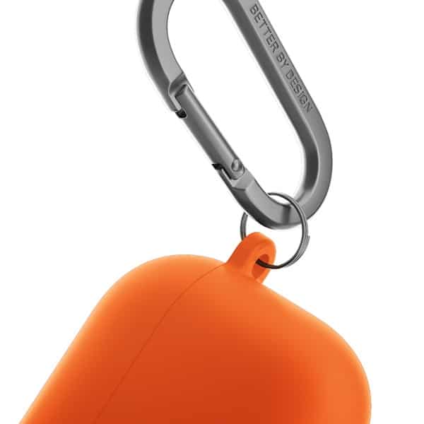 UNIQ θήκη Nexo AirPods 4 + Ear Hooks σιλικόνης πορτοκαλί/volt orange - Image 6