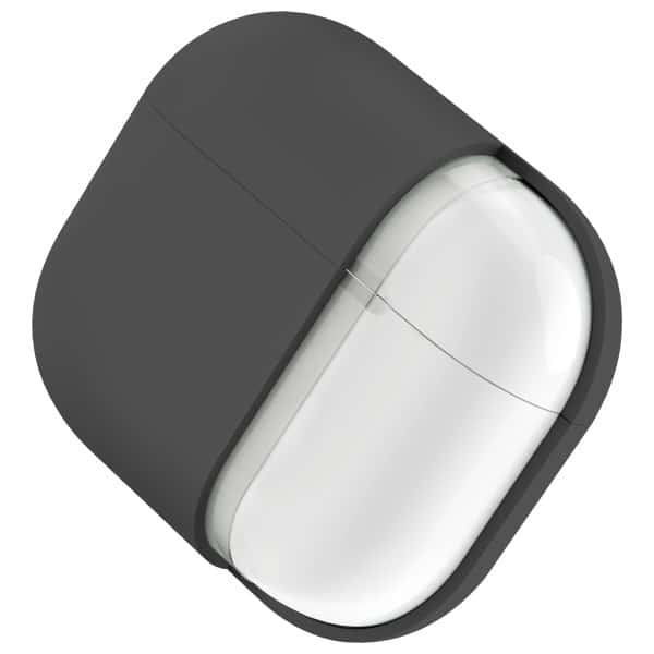 UNIQ θήκη Lino AirPods 4 σιλικόνης γκρι - Image 5