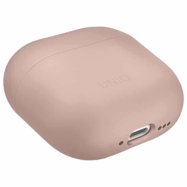 UNIQ θήκη Lino AirPods 4 σιλικόνης ροζ/ροζ ρουζ - Image 4