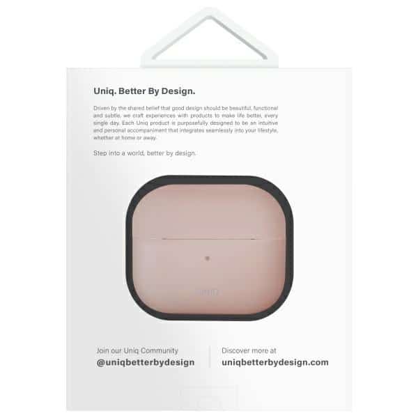 UNIQ θήκη Lino AirPods 4 σιλικόνης ροζ/ροζ ρουζ - Image 7