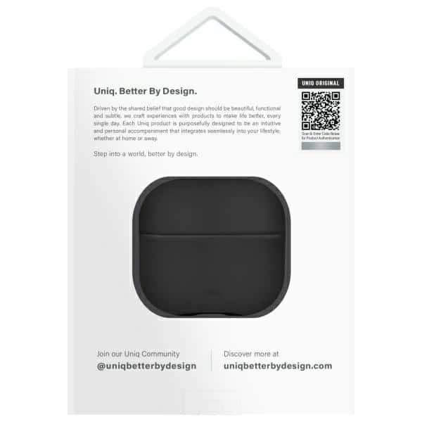 UNIQ θήκη Lyden DS AirPods 4 μαύρο/dallas black - Image 4