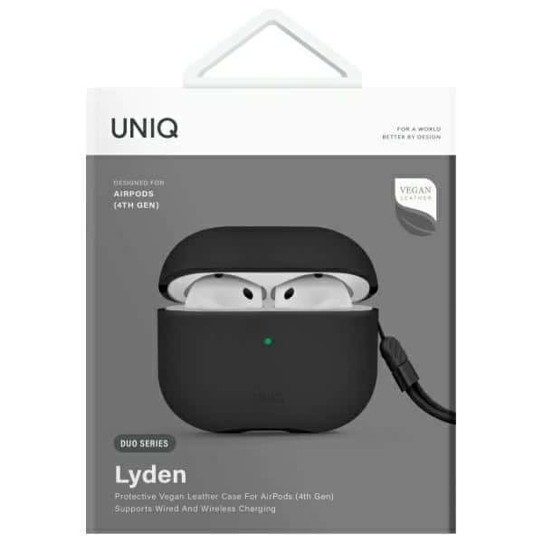 UNIQ θήκη Lyden DS AirPods 4 μαύρο/dallas black - Image 3